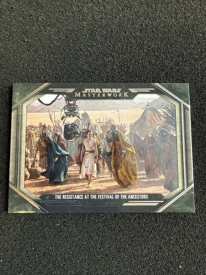 2024 Masterwork Star Wars #BTS-18 Rey Resistance At The Festival Of The Ancestor - Image 1 of 4