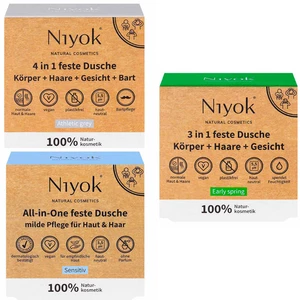 3 in 1 | 4 in 1 feste Dusche | Körper + Haare + Gesicht + Bart - 80 g Niyok - Bild 1 von 7