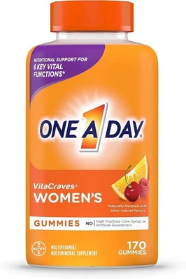 One A Day Women’s Multivitamin Gummies, 170 Count (Pack of 1)  - Image 1 of 4