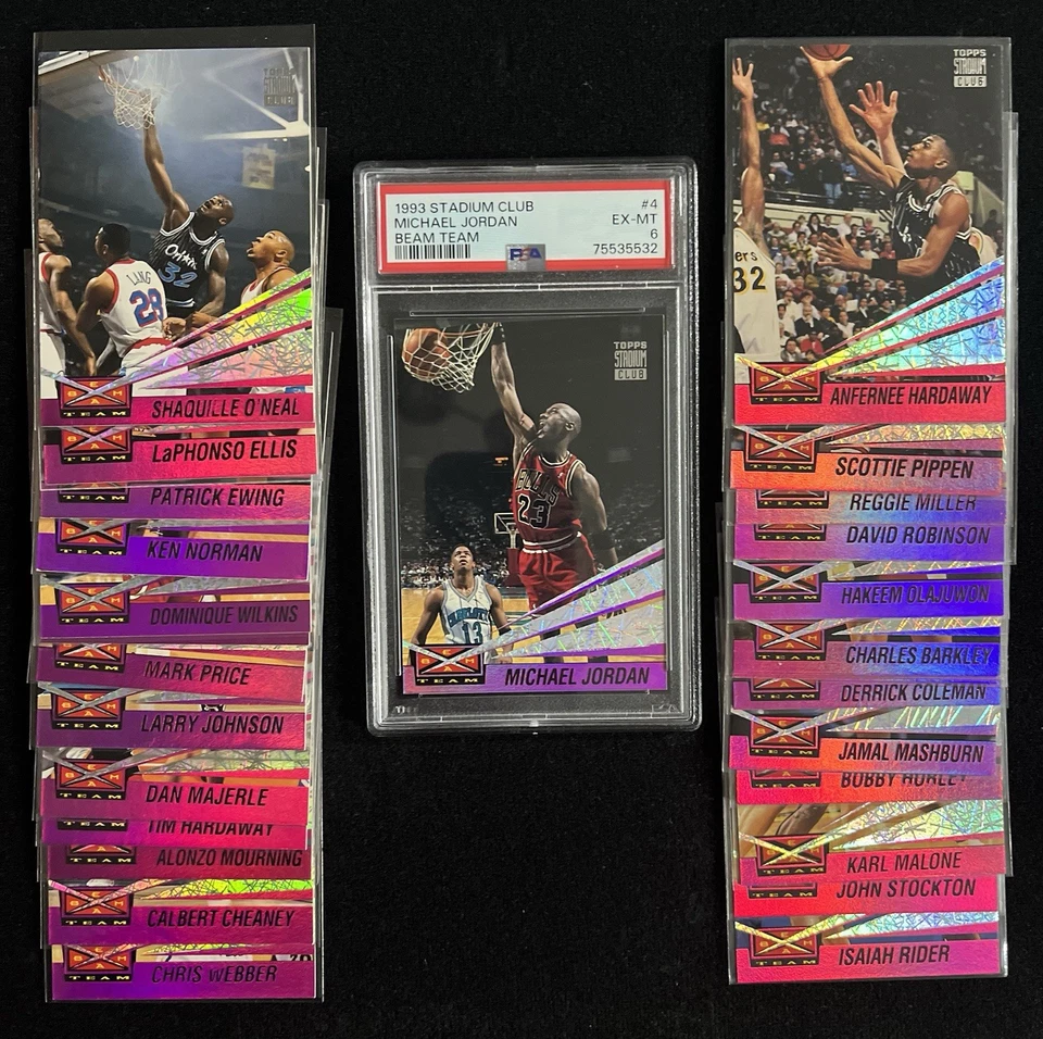 🎆 1993-94 Stadium Club Beam Team Complete Set W/Jordan Graded, Shaq, Penny RC - Image 1 of 4