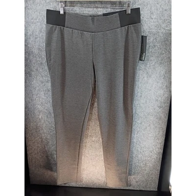 Pantalones ajustados elásticos cómodos ajustados de tiro medio para mujer Apt 9 XL (16-18) grises nuevos con etiquetas $36 Foto 1 de 4