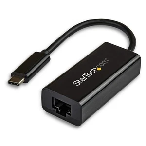 StarTech.com USB-C to Gigabit Ethernet Adapter - Black - Thunderbolt 3 Compatibl - Afbeelding 1 van 5