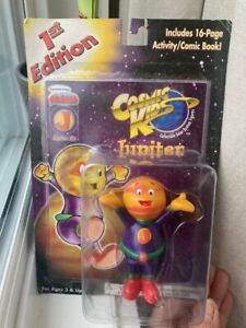 2000 Cosmic Kids 1st Edition Jupiter Toy + Comic Book Figure, Solar System NEW