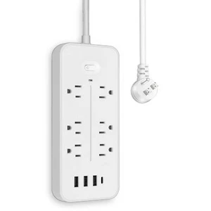 12-in-1 Surge Protector Extension Cord Flat K0Z9 - Picture 1 of 7