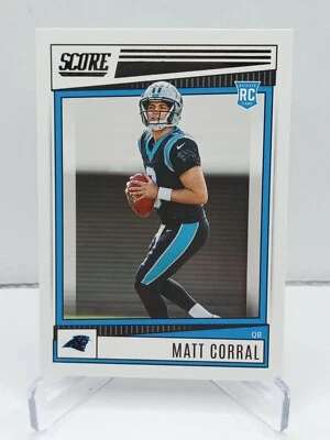 Matt Corral RC 2022 Panini Score #302 Carolina Panthers NFL UNIFORM Rookie Card - Image 1 of 2