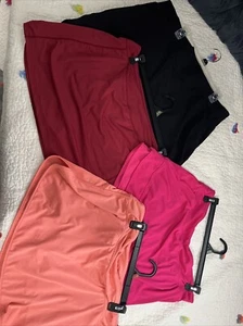 32 Degrees, Bcg,Blevon,Women's Tech Skort Size XL Setof 4 Black Red orange Pink - Picture 1 of 14