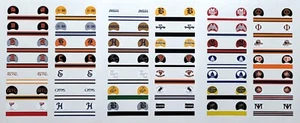 1920s-1940s NFL Oldest Logo Decals for Vintage Gumball Mini Helmets 2 - Picture 1 of 4
