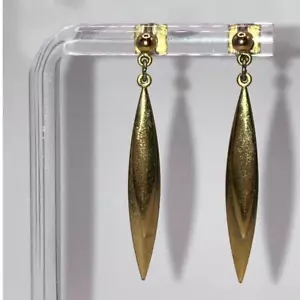 Vintage Bronze 2 Tier Drop 1.5" Earrings!  - Picture 1 of 10