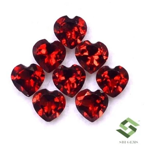 Natürlicher roter Granat Herzform Schliff 4x4 mm Posten 10 Stck. 3,03 cts lose Edelsteine - Bild 1 von 5