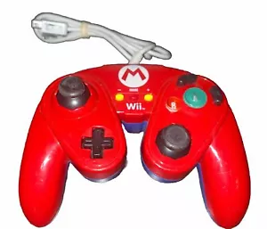 Nintendo Wii/Wii U Super Mario Wired Fight Pad Controller Red/Blue PDP 085-006 - Picture 1 of 5