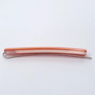 De colección Años 70 Acrílico En Capas ROJO BLANCO AMARILLO Transparente BAR Cabello Slide Alambre Barrette Foto 1 de 4