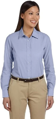 Harriton Chambray LT BLUE CHAMBRAY L NWOT (223) - Image 1 of 4