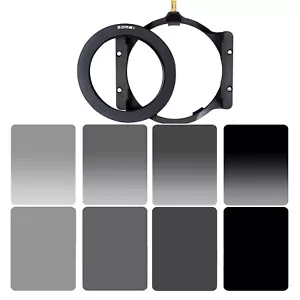 Zomei 10pcs Neutral Density ND2 ND4 ND8 ND16 Filters+77mm Adapter Ring&Holder - Picture 1 of 12