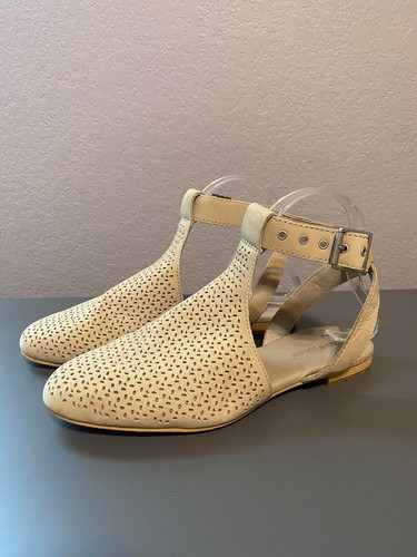 Sandali Timberland ortopedici in pelle con schienale forato fionda beige taglia 6 5