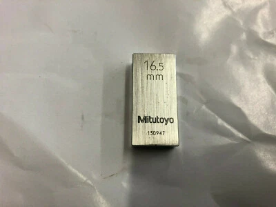 16.5mm Mitutoyo Steel Rectangular Gauge Gage Block - Image 1 of 2
