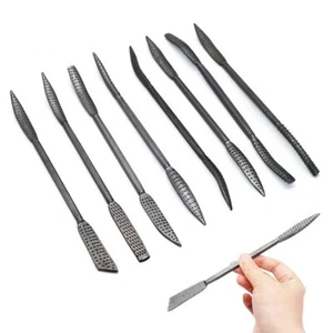 8pcs Curved Double Ended Riffler Wood Rasp File kit Woodworking Grinding - Picture 1 of 11