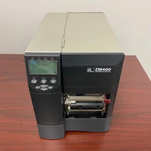 Zebra ZM400 Direct Thermal Label Printer ZM43N-2501-4000D UPS Firware w/Peeler - Picture 1 of 11
