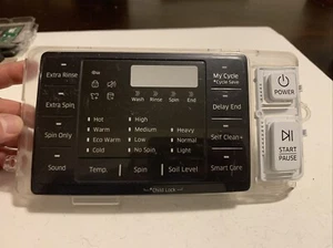 Samsung Washer Control Cover/Buttons Inlay DC64-03062F DC93-00376D. #278 - Picture 1 of 4