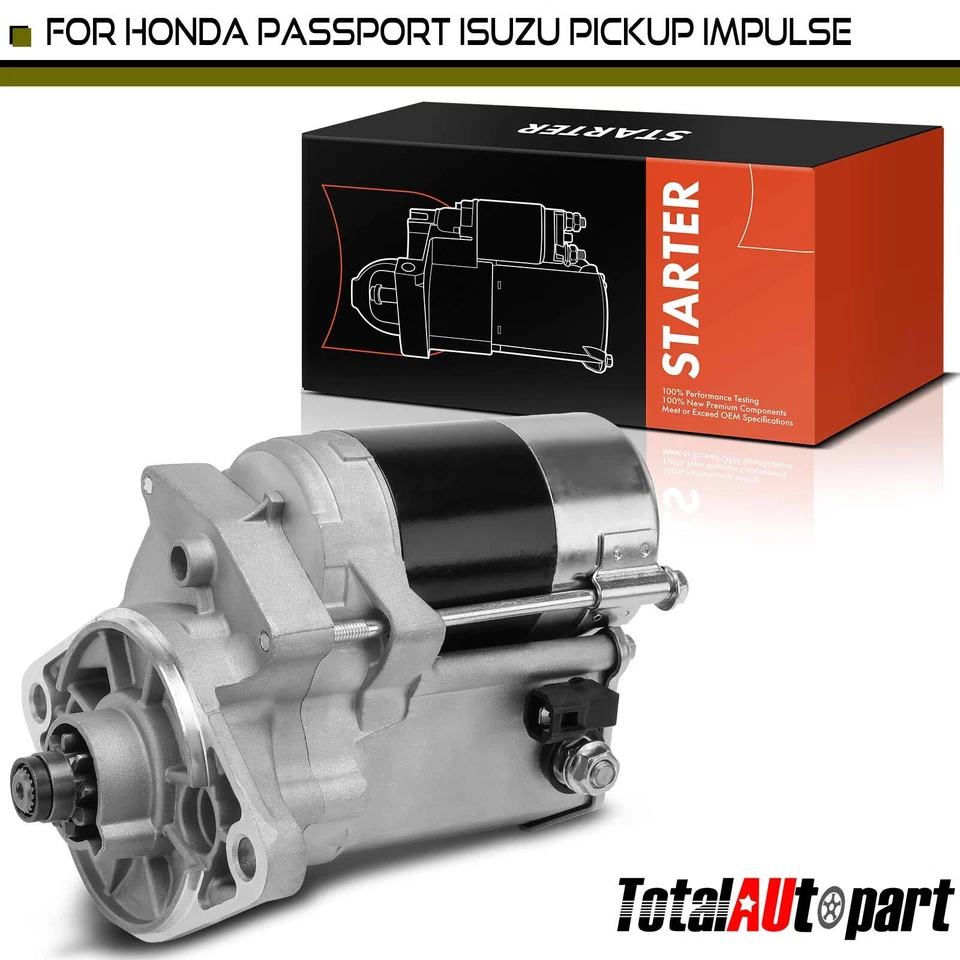 Nuevo motor de arranque para camioneta Honda Passport Isuzu Amigo Impulse 1,2 kW CW 9 dientes Foto 1 de 4