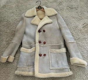 Chaqueta de gamuza vintage de piel de oveja de piel de oveja para hombre 40 - Imagen 1 de 3