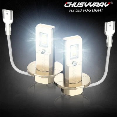 2x H3 LED Fog Light Bulb For 1993-2000 Plymouth Voyager 2.4L 2.5L 3.0L 3.3L 3.8L - Image 1 of 4