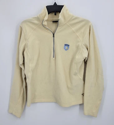 Mountain Hardwear Fleece Jacket Womens Small Ivory 1/4 Zip Pullover Aspen Logo - Image 1 of 4