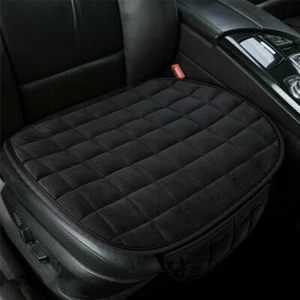 Cubierta protectora de almohadilla de asiento delantero de automóvil alfombra transpirable cojín accesorios de automóvil negro - Imagen 1 de 14