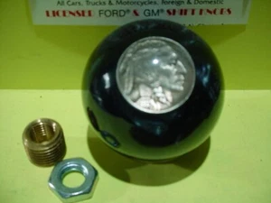 1929 Indian head nickel, Custom made Shift knob, jockey shift (Black Pearl - Picture 1 of 1