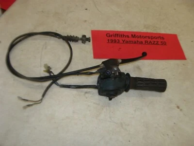 1993 年雅马哈 RAZZ 50cc SH50 滑板车 OEM 扭转油门启动开关制动杆 — 第 1/4 张图片