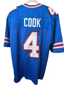 Bills James Cook Signed Custom Jersey (Beckett) - Picture 1 of 4