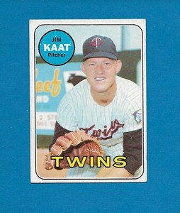 1969 Topps #290 Jim Kaat HOF Minnesota Twins star Centered EX