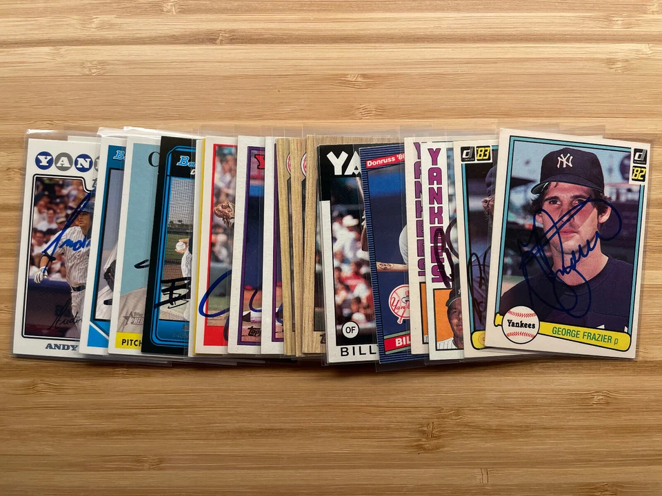 CHOICE from List - NEW YORK YANKEES - TTM Autograph Baseball Card - No COA - Image 1 of 1