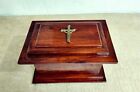 Wooden Cremation Urns with Cross for Human Ashes Adult, Funeral Cremation Urn
