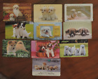 10 NICE JAPAN CARDS OF DOGS & PUPPIES. COLLECTORS ITEMS. NO VALUE. LOT 11