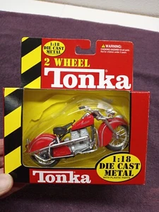 MAISTO 2 WHEEL TONKA 1:18 DIE CAST METAL INDIAN Motorcycle 1999 #31034 - Picture 1 of 12