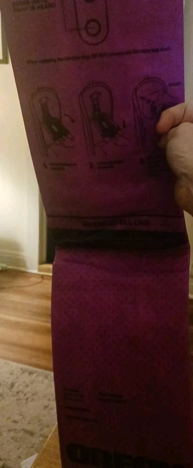 Oreck  4 Type CC HEPA Media Superior Upright Vacuum Cleaner Bags  Purple new - Image 1 of 4