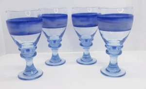Libbey Glass Company Nova Blue Water Goblet. Free Domestic Shipping - Picture 1 of 5