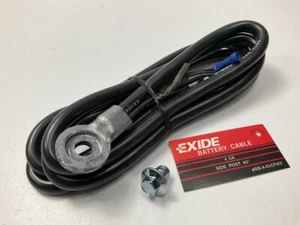 Exide BB-4-65CPXIE Universal Side Post Battery Cable, 4 Gauge, Black, 65" Long - Picture 1 of 3