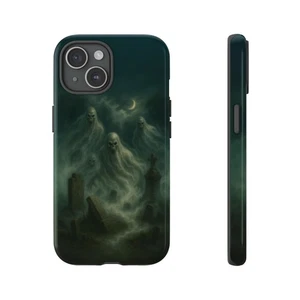 Gothic Cemetery Ghost Theme Phone Case Great for Horror Halloween Lover - Picture 1 of 139