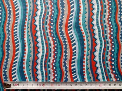 CIRCUS STRIPE C  - stripes - Liberty Tana Lawn cotton approx 44 x 36 cm - Image 1 of 3