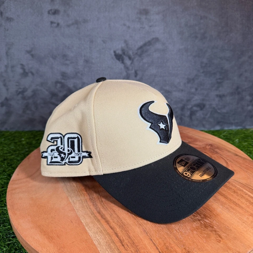 Gorra de béisbol ajustable New Era Houston Texans 9FORTY negra tostada NFL para hombre nueva con etiquetas Foto 1 de 4