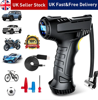 Car Tyre Inflator Pump Cordless Pump 12V Electric Car Tire Air Compressor Pump - Image 1 of 4