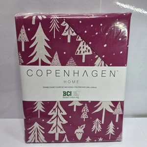 Set copripiumino Copenhagen Home Fable blu - matrimoniale - rosa - Foto 1 di 3