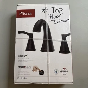 Pfister Masey LF-049-MCYY Widespread Tuscan Bronze Two-Handle Bathroom Faucet - Picture 1 of 3