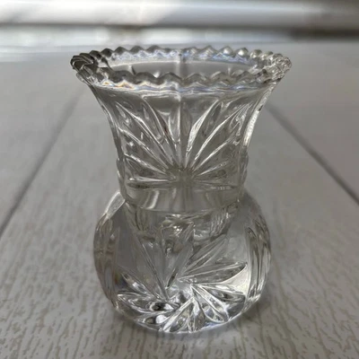 Lead Crystal Bud Vase Toothpick Holder - Image 1 of 4