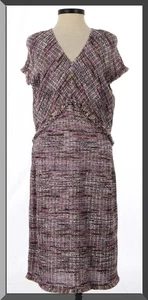 Vestido St John Knits Tweed Flecos Orquídea Lavanda Multi Talla 12 Nuevo con Etiquetas $1995 - Imagen 1 de 6