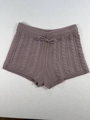 Pantalones Cortos Sweaty Betty Para Mujer 10 Lila Púrpura Tejido con Cable Mezcla de Lana de Cachemira Suave  Foto 1 de 4