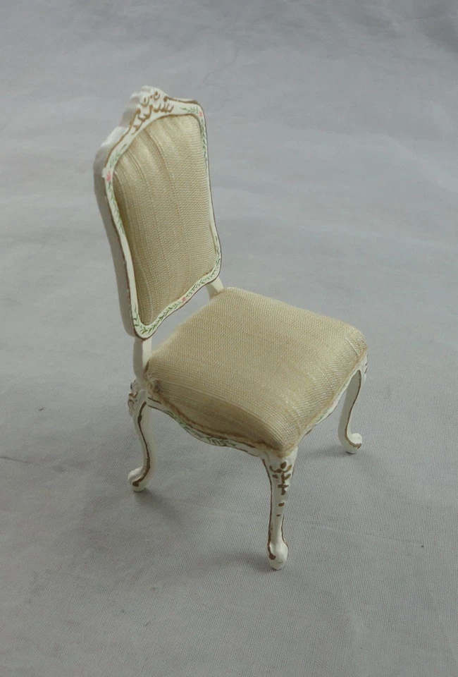 Bespaq 1/12 White Side Chair (King Louis XV style?) - Image 1 of 3