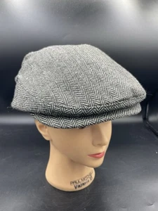 McCabe Collection grau Tweed Made in Ireland Wolle Zeitungsjungenhut größenverstellbar - Bild 1 von 5