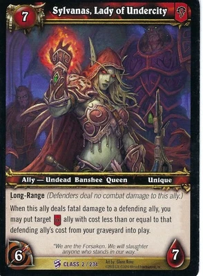 WORLD OF WARCRAFT WOW TCG SYLVANAS LADY OF UNDERCITY - Image 1 of 2